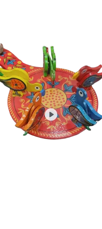 Wooden bird Feeding toy